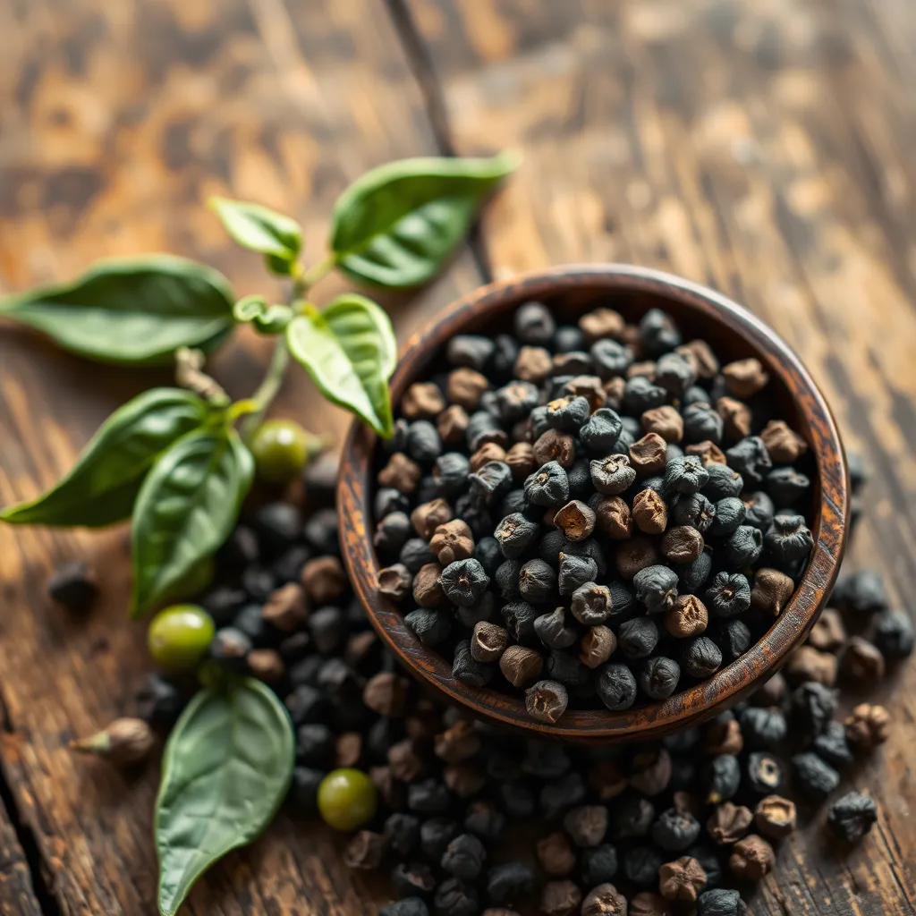 Organic black pepper