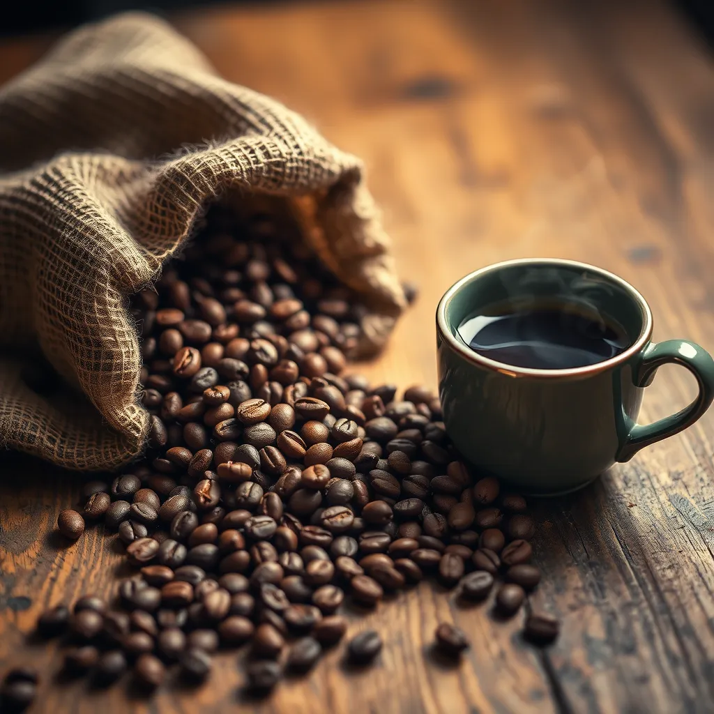 Mystic Mountain organic coffee beans